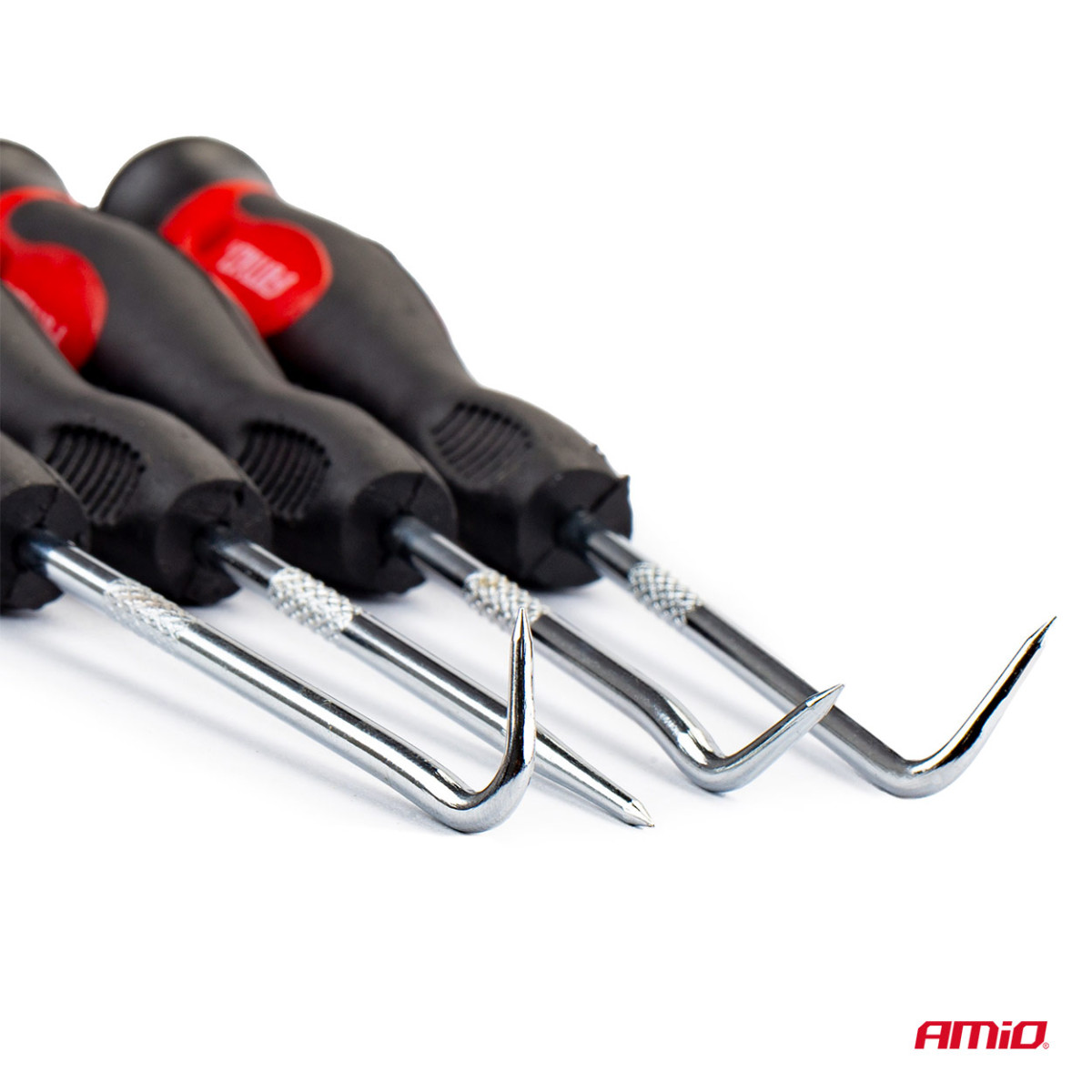 Koukkuruuvimeisselisarja, 4 kpl, AMIO-02828