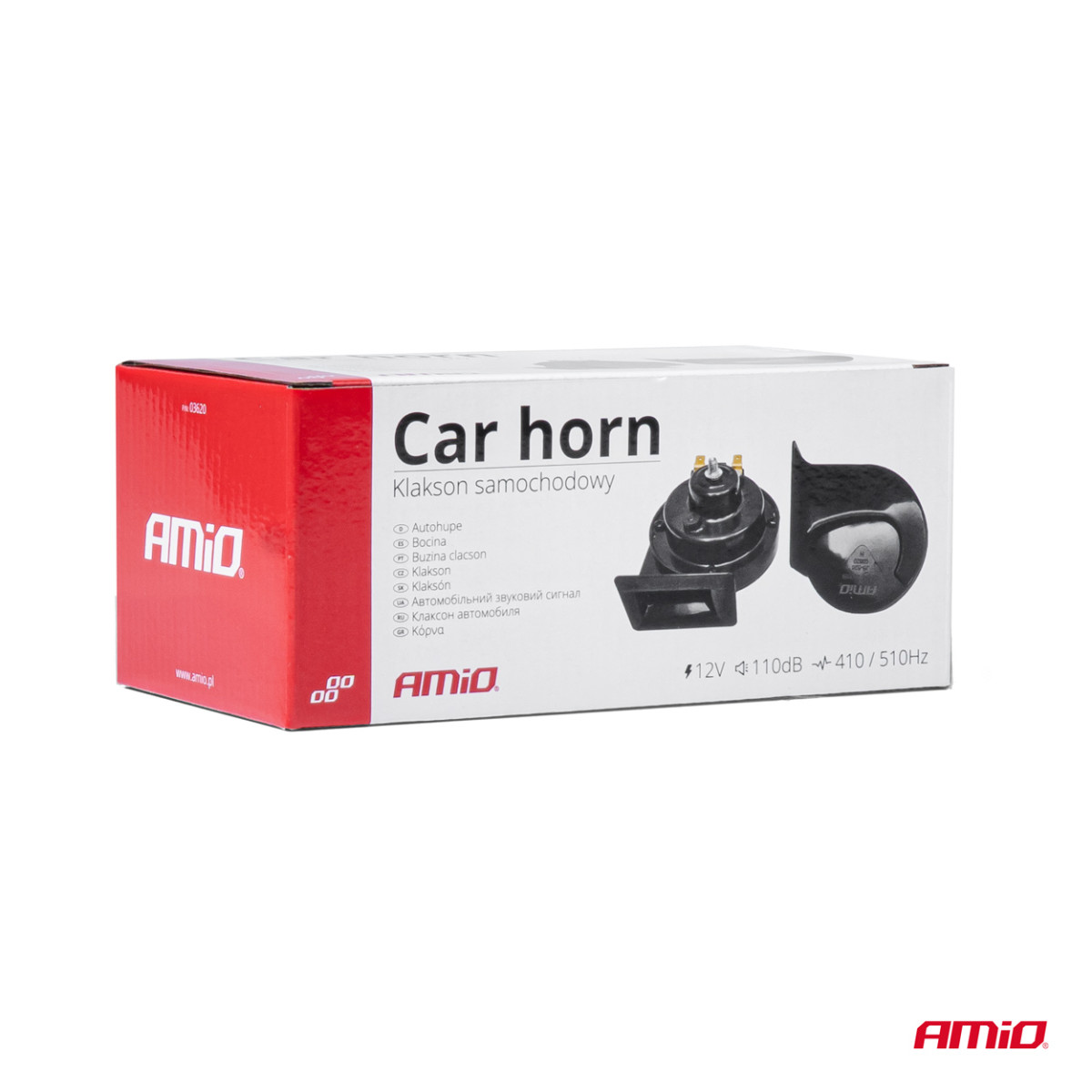 Äänimerkit – 2 kpl, 12 V, 110 dB, AMIO-03620