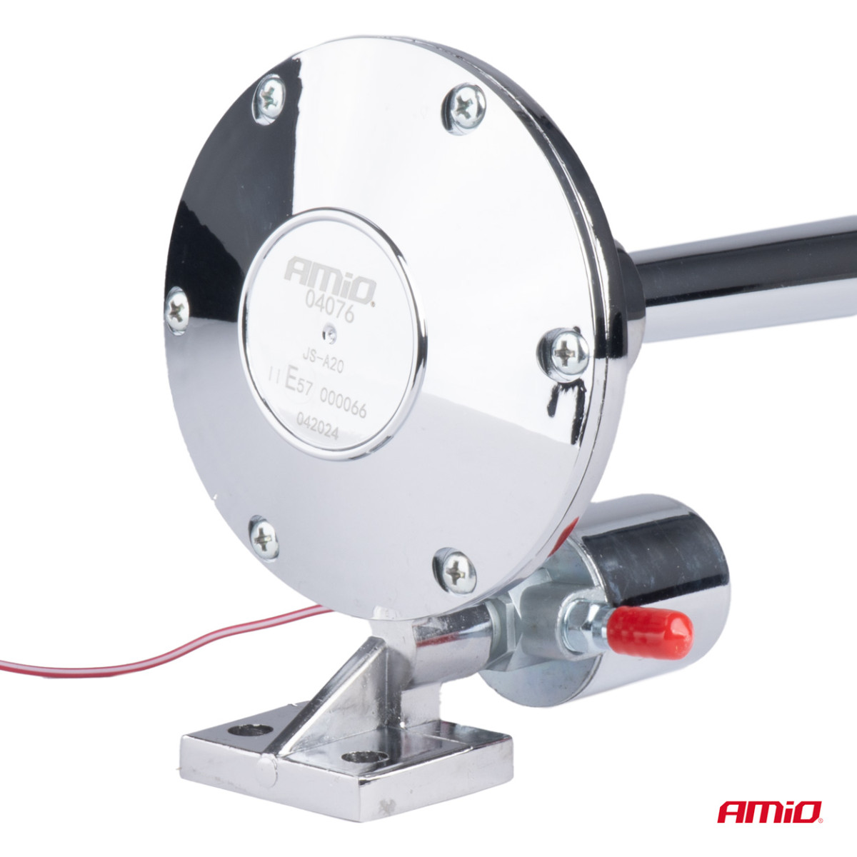 Torvi – kromattu, 640 mm, 150 dB, 12/24V, AMIO-04076