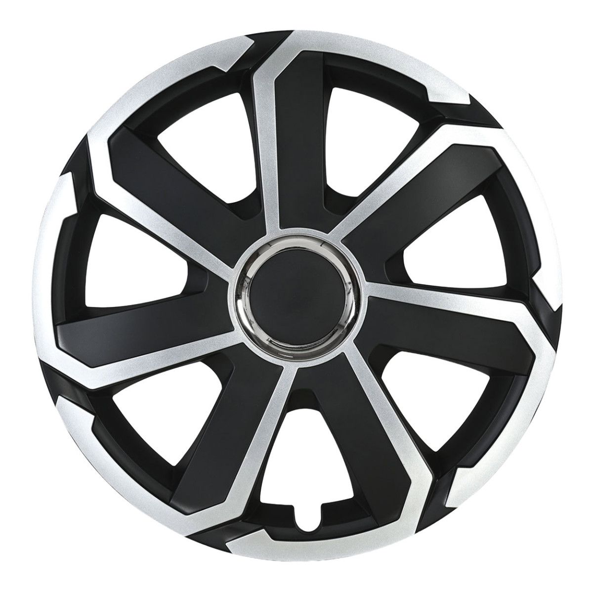 Pyöränkapseli 1 kpl AEROSPIN, musta ja hopea 15" 
