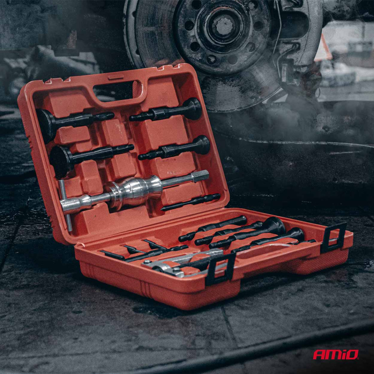 Inertiavasara laakerin irrottamiseen 8–58 mm, 16 kpl. AMIO-04758