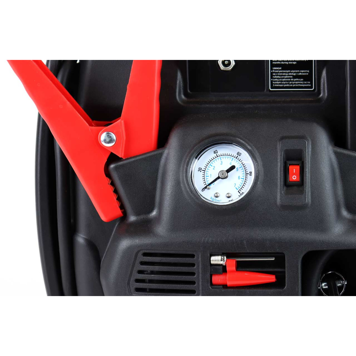 4in1 Auton käynnistysapu/LED/kompressori/varavirtalähde 12V 17Ah 900A JS01 AMIO-02523