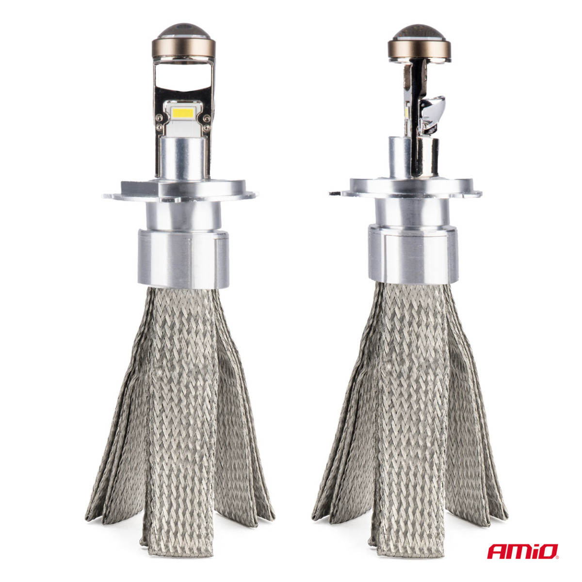 LED-ajovalojen polttimot FLEX+ -sarja H4-linssi 12V 24V 6000K Canbus, 2 kpl. AMIO-03658