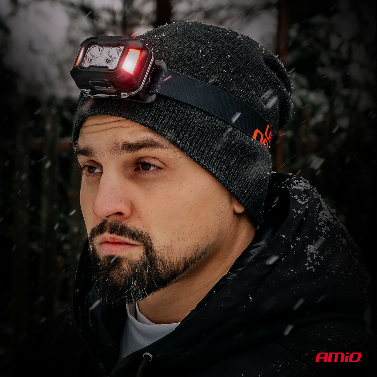 Ladattava LED-otsalamppu 2×XPG + 10 SMD, 1800 mAh, SUPERKIRKAS (AKKU) AMIO-04668