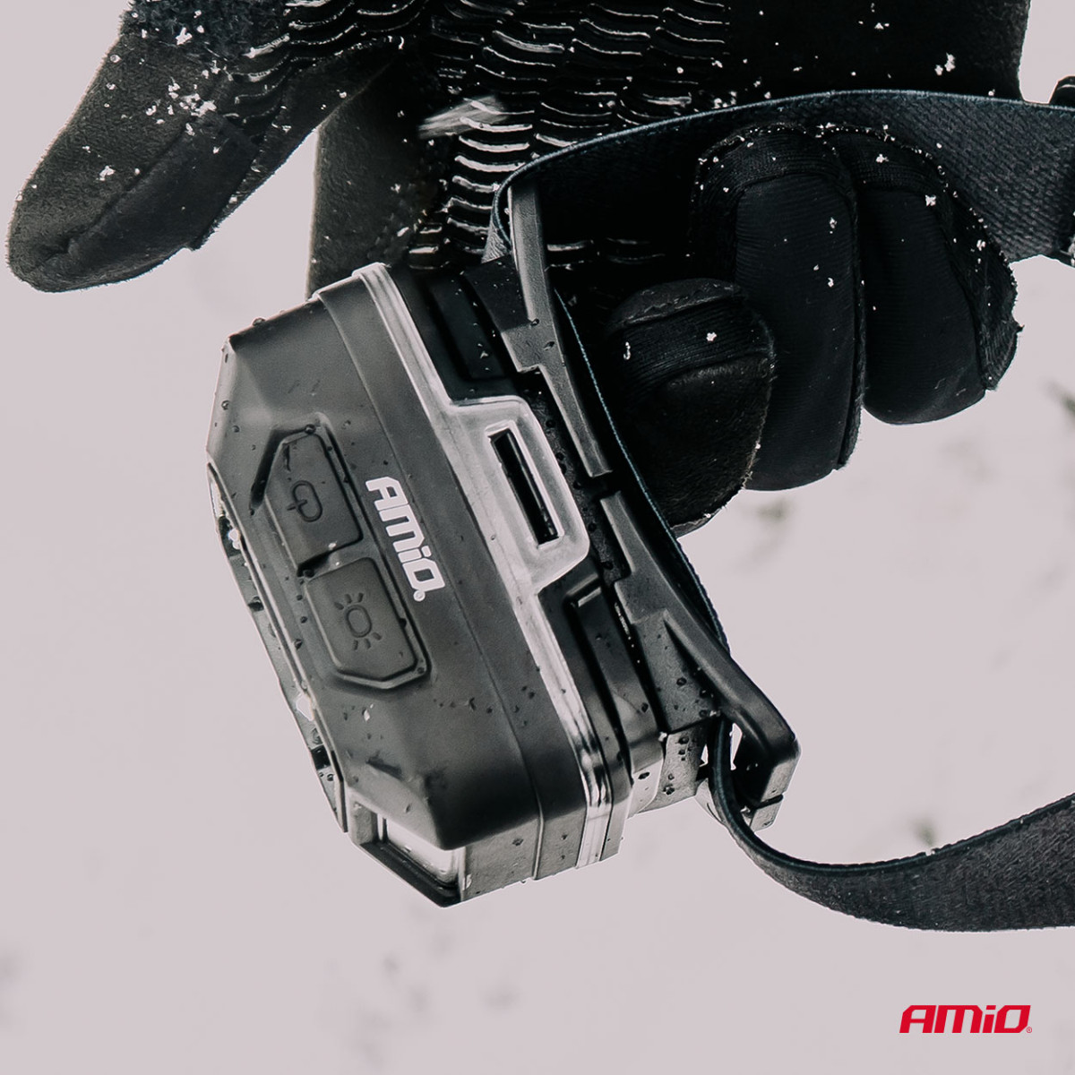 Ladattava LED-otsalamppu 2×XPG + 10 SMD, 1800 mAh, SUPERKIRKAS (AKKU) AMIO-04668