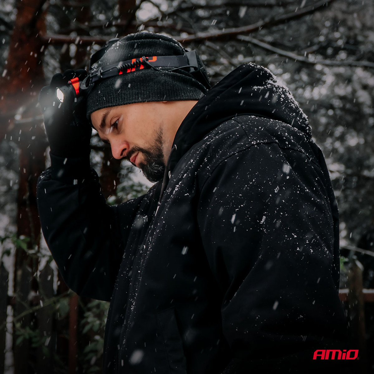 Ladattava LED-otsalamppu T6, 3600 mAh AMIO-04665