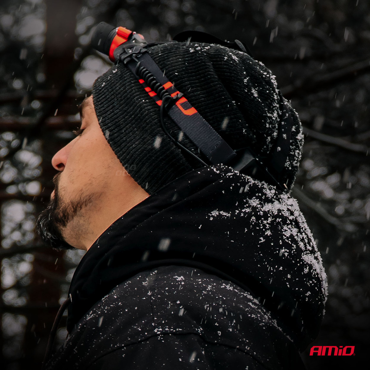 Ladattava LED-otsalamppu T6, 3600 mAh AMIO-04665