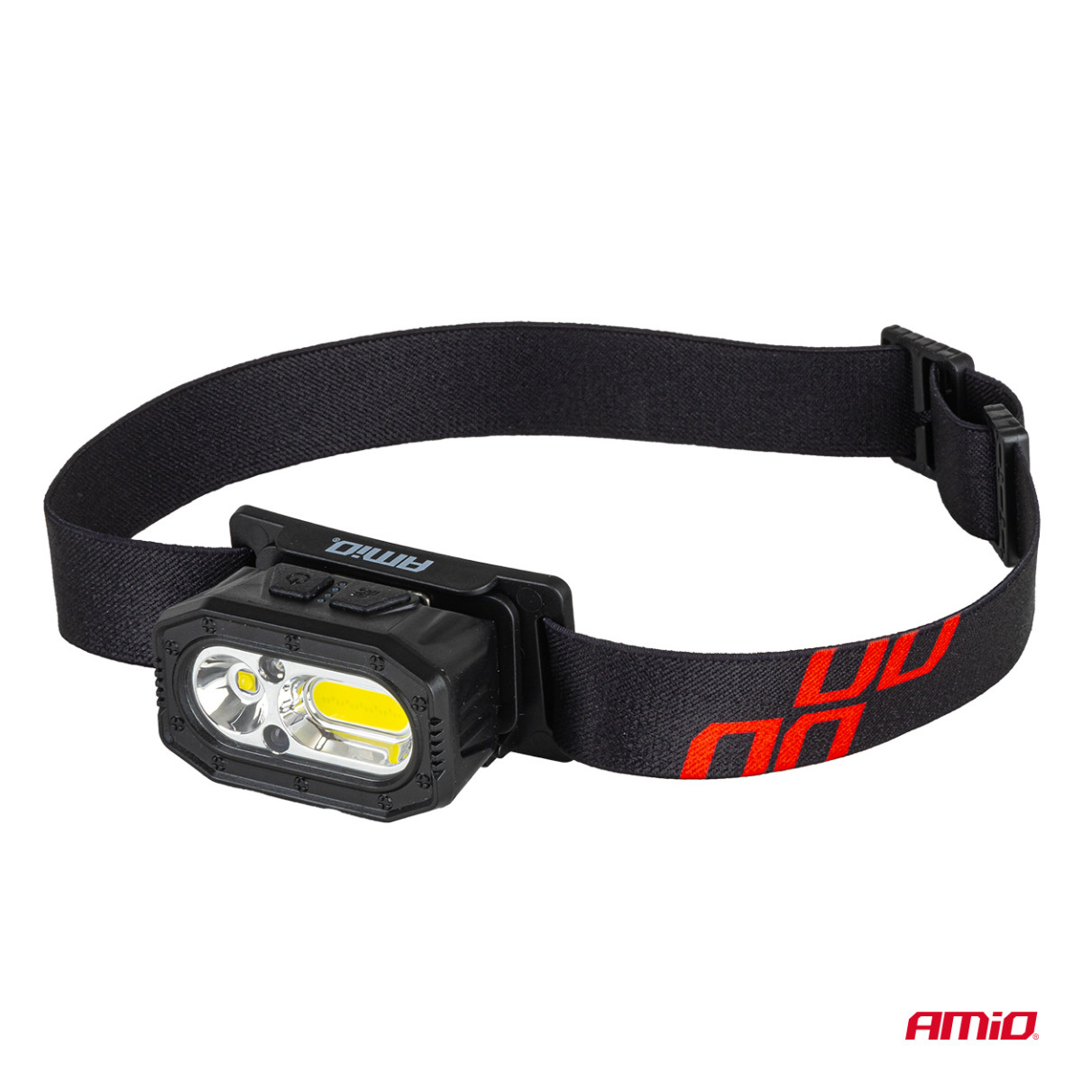 Ladattava LED-otsalamppu XPG+COB 1000mAh AMIO-04663