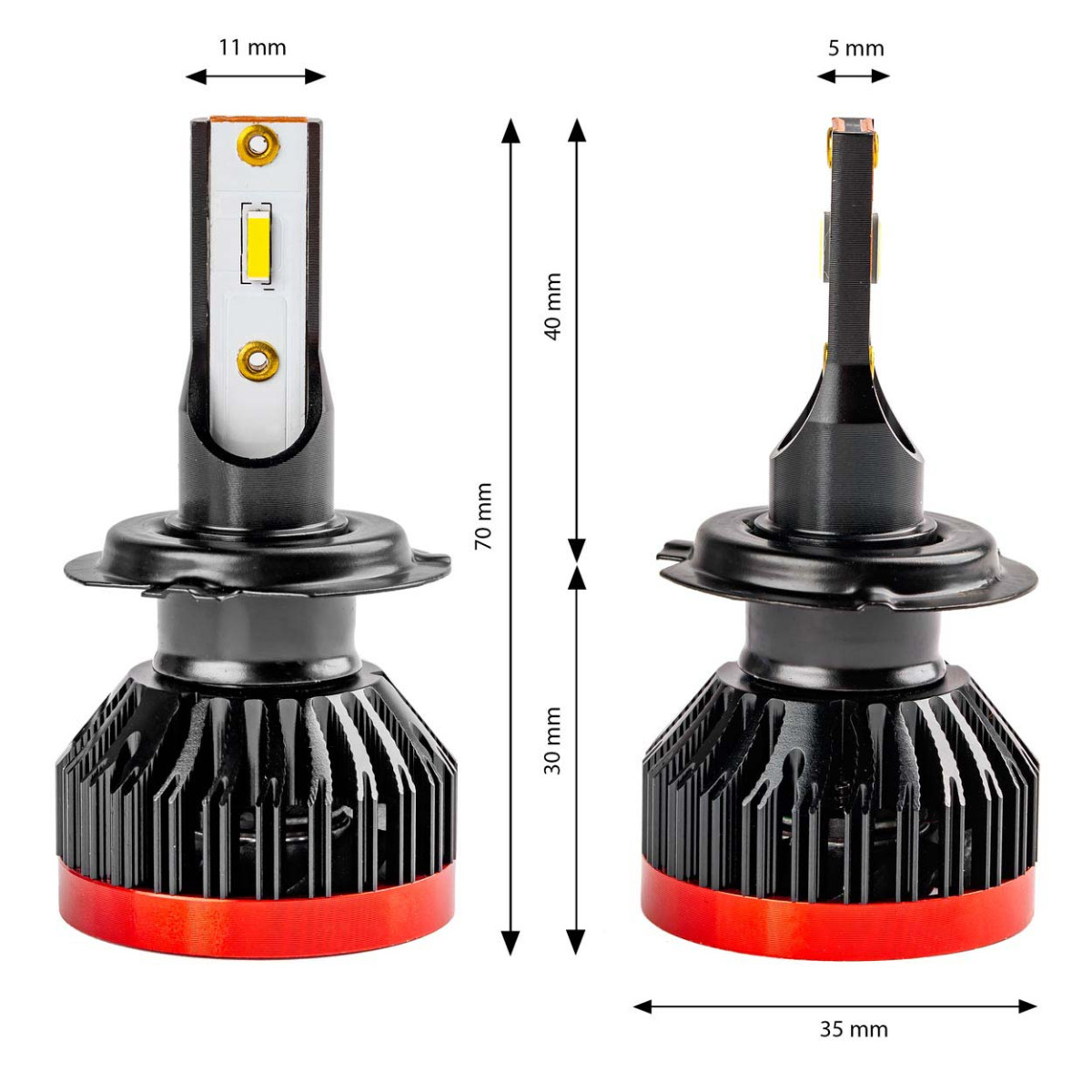 LED-ajovalon polttimot BF-sarja H7 BF AMiO-02242