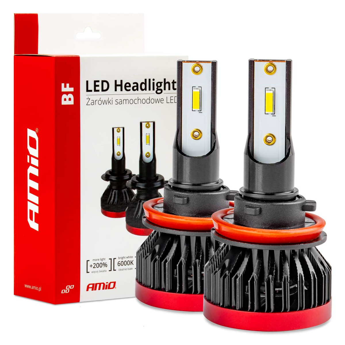 LED-ajovalon polttimot BF-sarja H8/H9/H11/H16 AMiO-02245