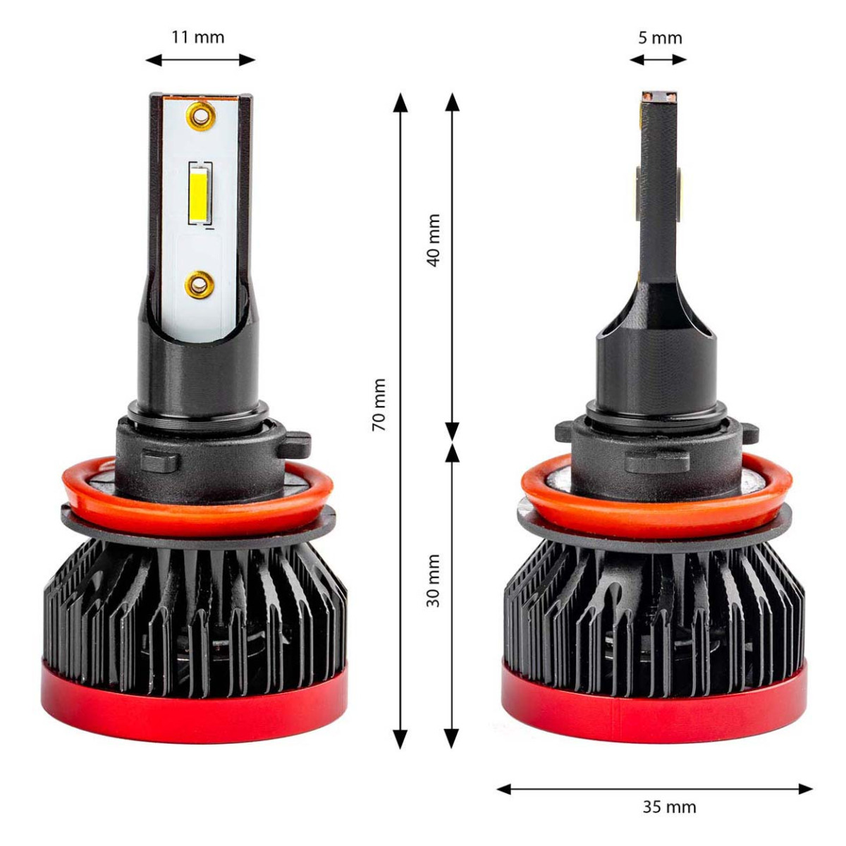 LED-ajovalon polttimot BF-sarja H8/H9/H11/H16 AMiO-02245