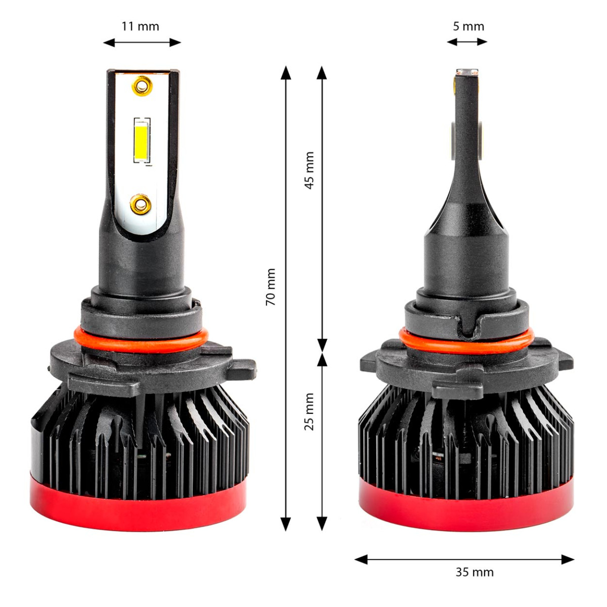 LED-ajovalojen polttimot BF-sarja HB3 9005/HIR1 9011/H10 AMiO-02246