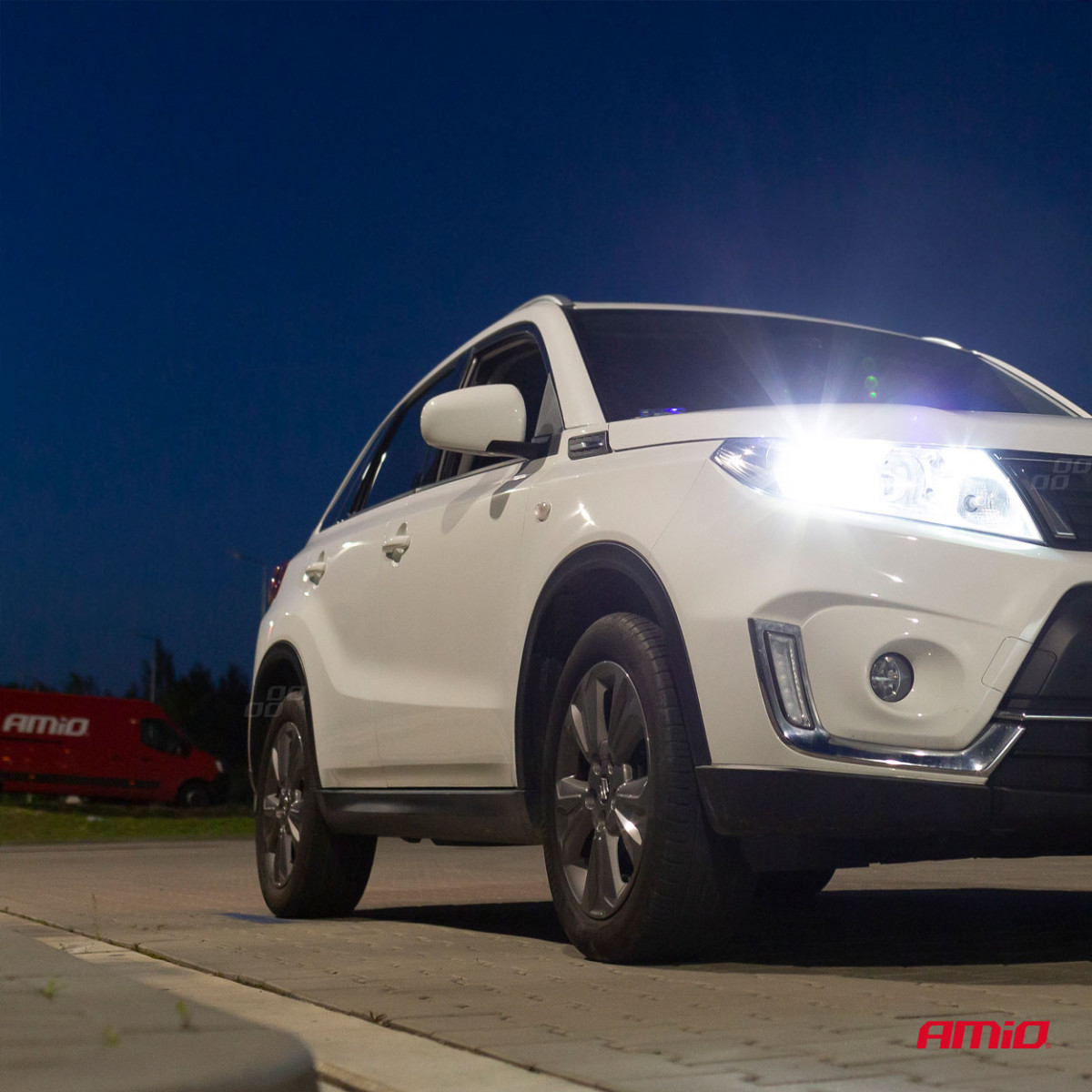 LED-ajovalon polttimot COB-sarja H4 AMiO-02843