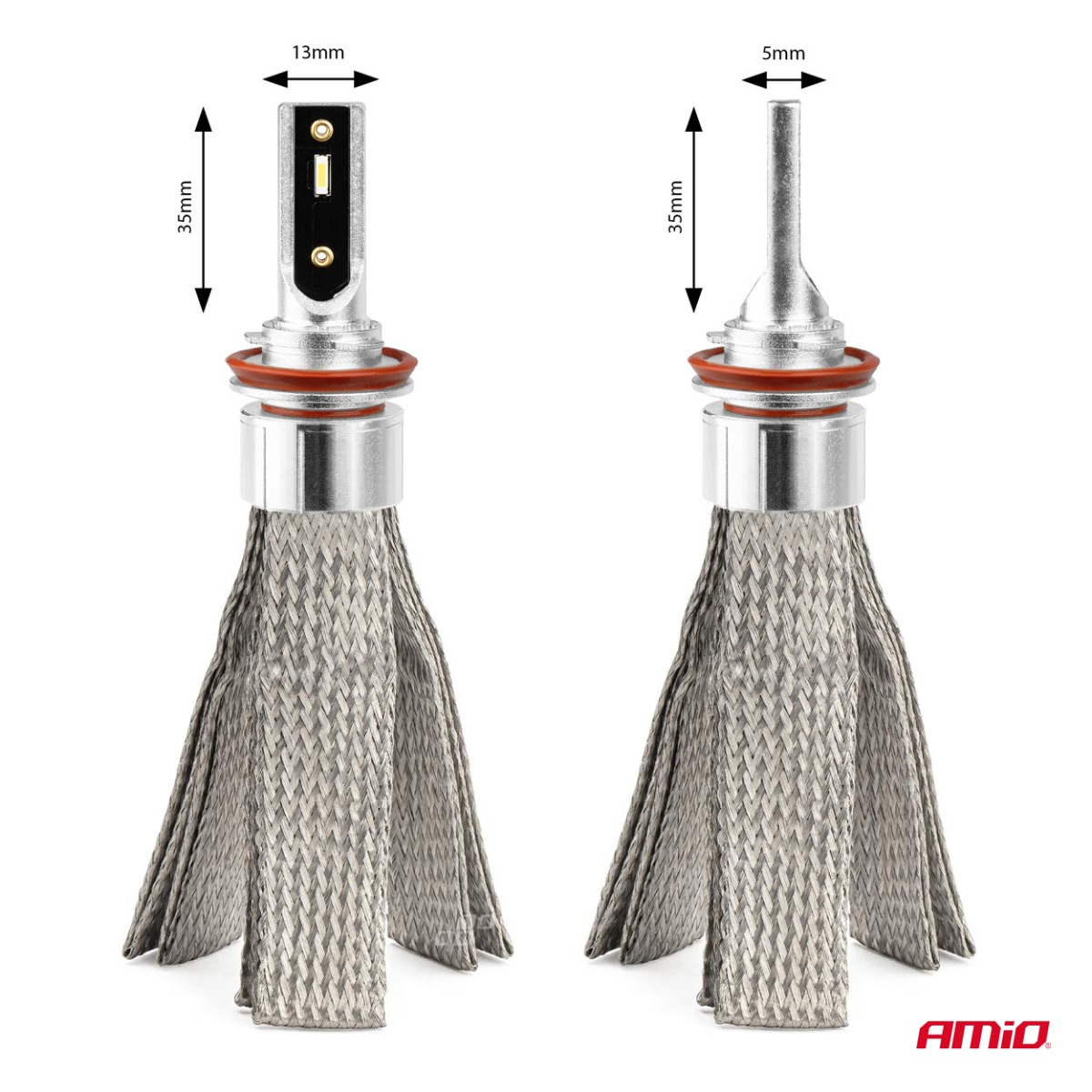 LED-ajovalon polttimot FLEX+ -sarja H8 H9 H11 H16 Canbus 6000K 12-24V AMIO-03663