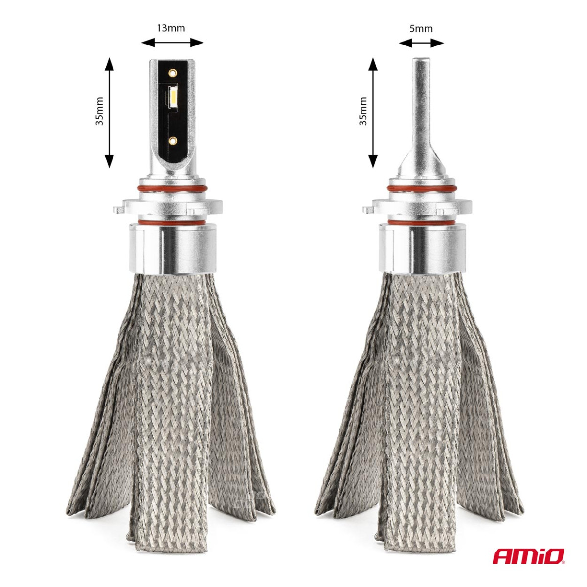 LED-ajovalon polttimot FLEX+ -sarja HB3 9005/HIR1 9011/H10 Canbus 6000K 12-24V AMIO-03664