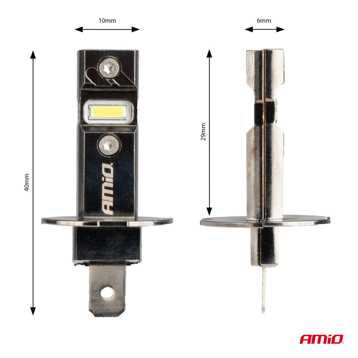 LED-ajovalon polttimot Hybrid-sarja H3 6000K Canbus 60W AMIO-04113