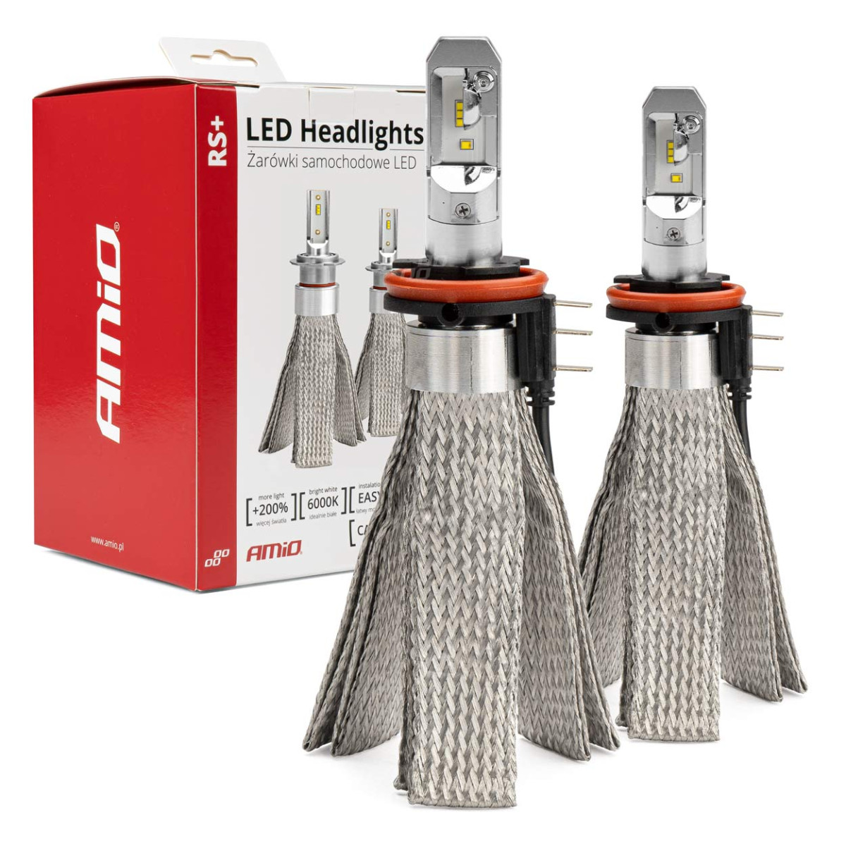 LED-ajovalon polttimot RS+ -sarja H15 50W AMIO-01080