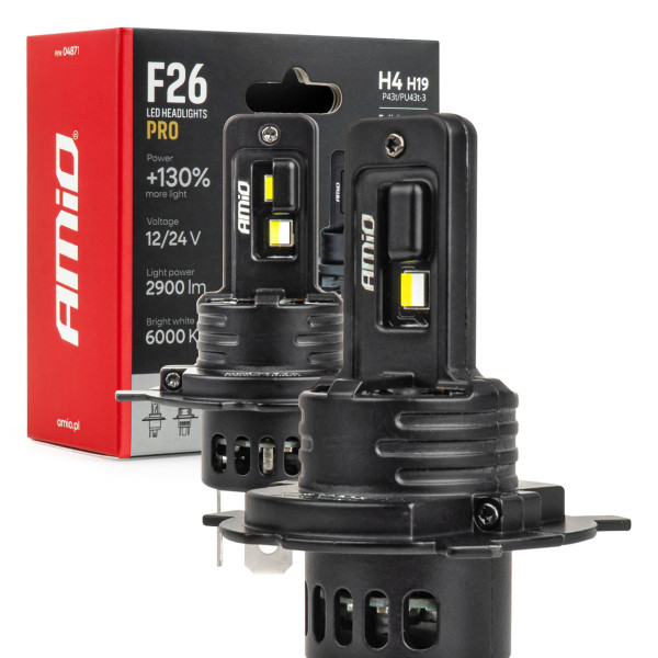 LED-auton polttimot H4/H19 F26 PRO LumiTec LIMITED +130% DUO FULL CANBUS 12V/24V AMIO-04871