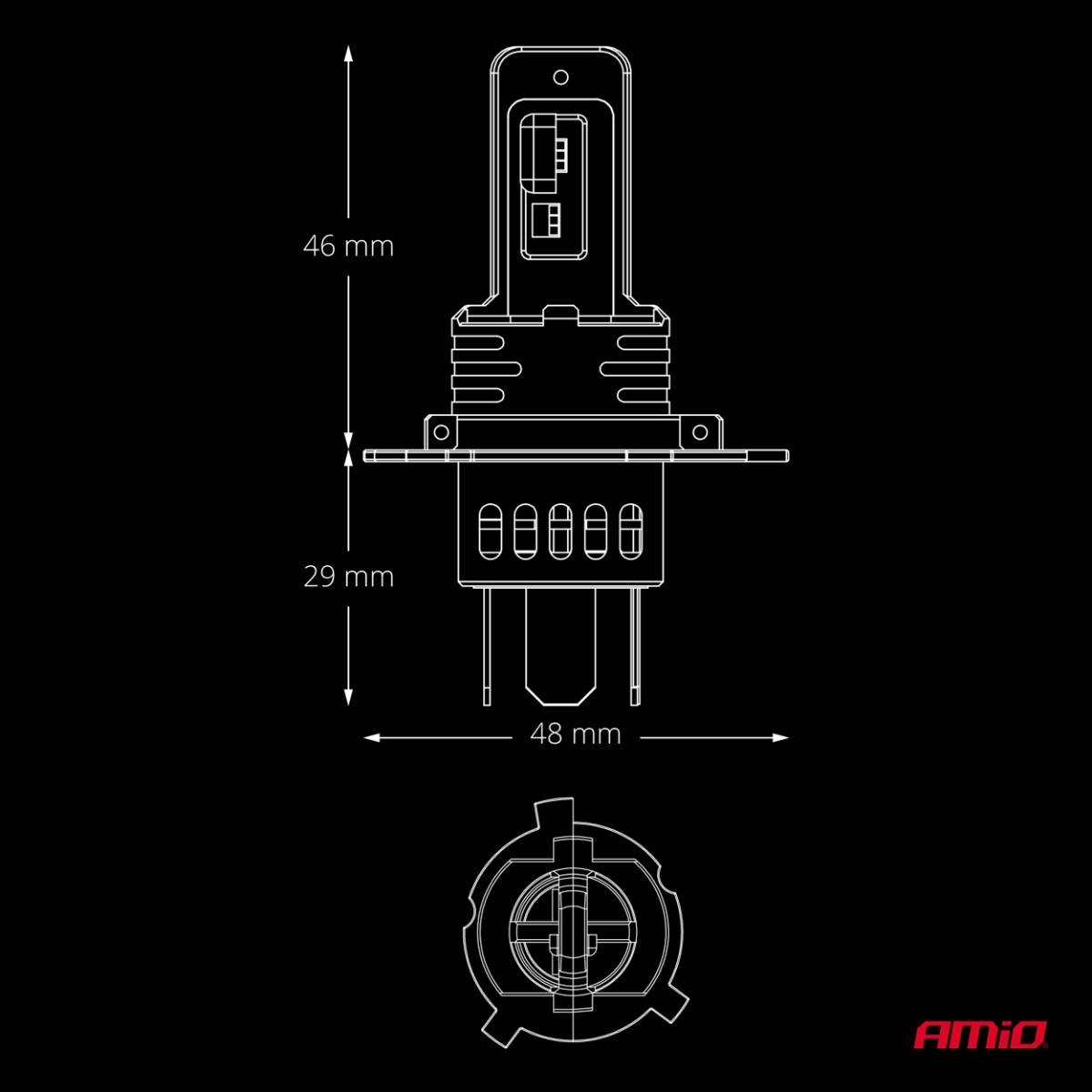 LED-auton polttimot H4/H19 F26 PRO LumiTec LIMITED +130% DUO FULL CANBUS 12V/24V AMIO-04871