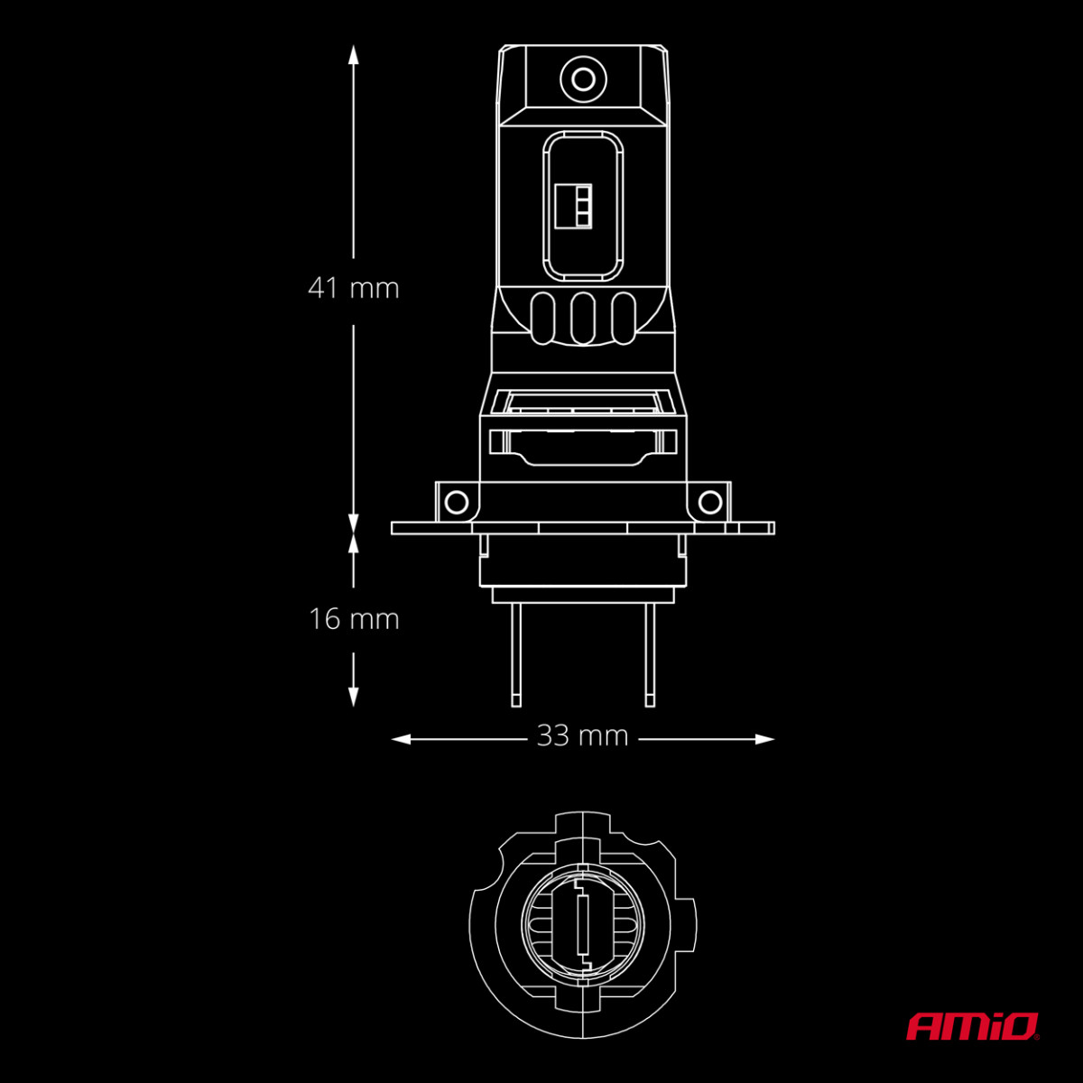 LED-auton polttimot H7/H18 F26 PRO LumiTec LIMITED +130% DUO FULL CANBUS 12V/24V AMIO-04872