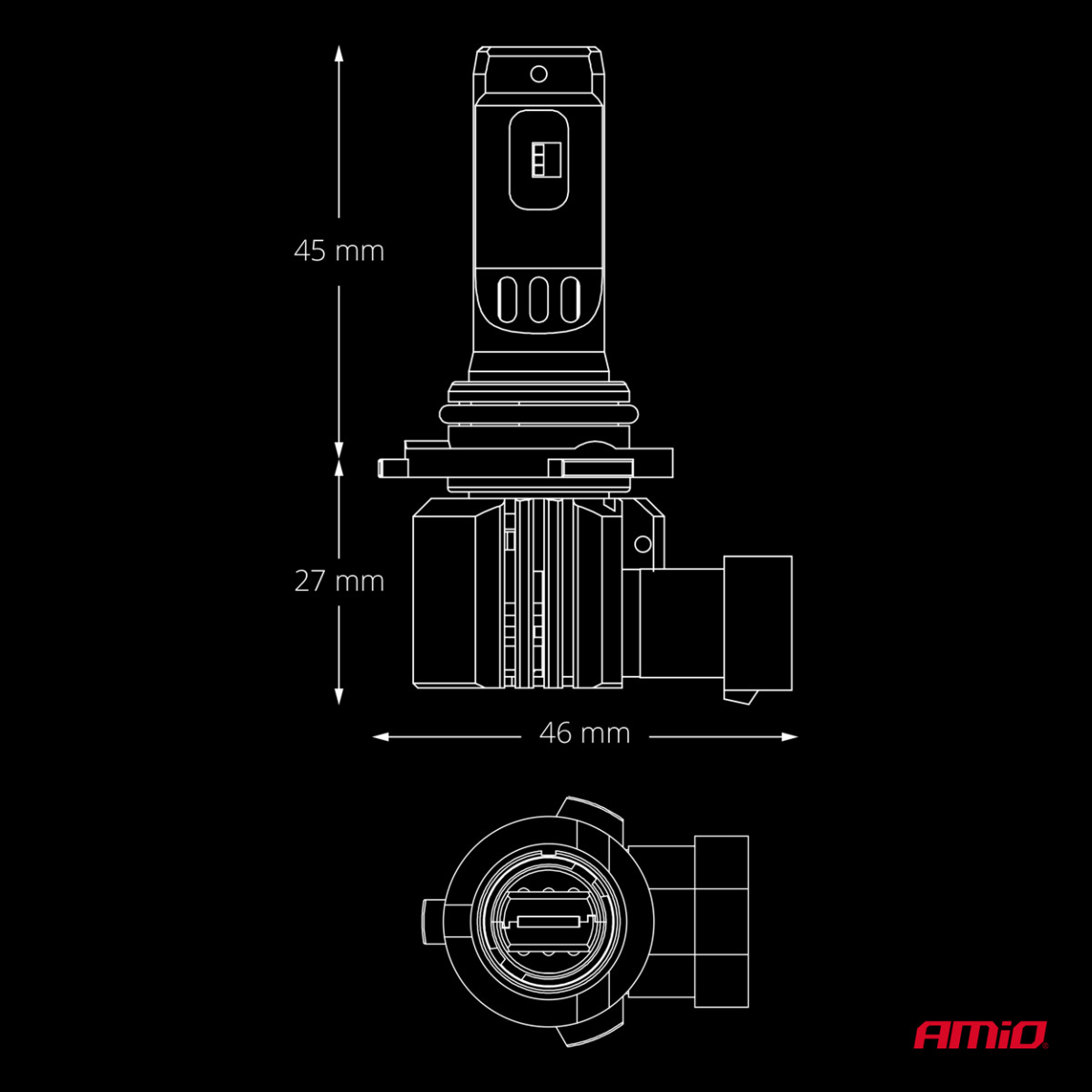 LED-auton polttimot HB3 F26 PRO LumiTec LIMITED +130% DUO FULL CANBUS 12V/24V AMIO-04874