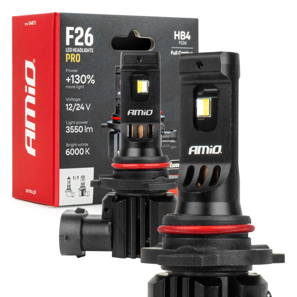 LED-auton polttimot HB4 F26 PRO LumiTec LIMITED +130% DUO FULL CANBUS 12V/24V AMIO-04875