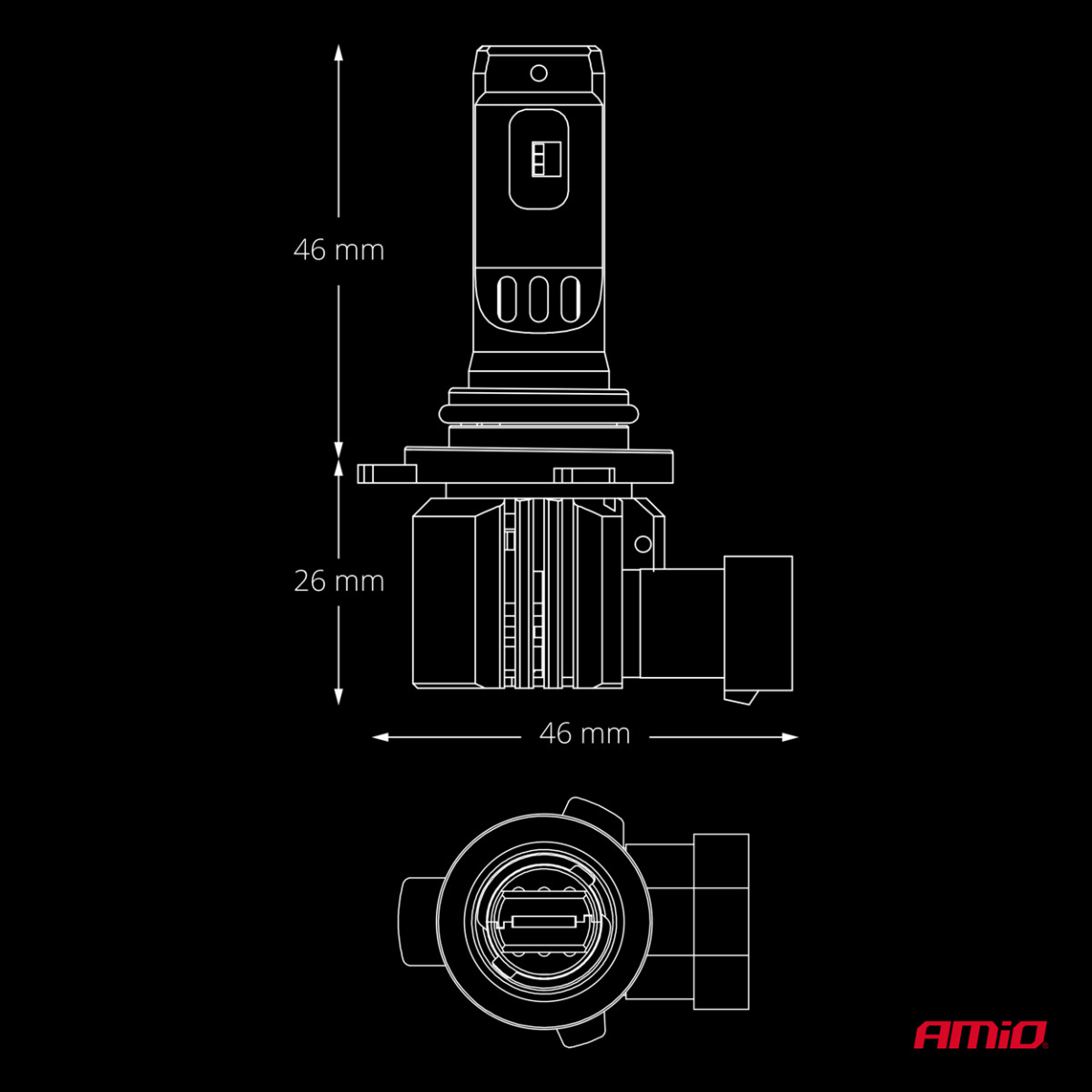 LED-auton polttimot HIR2 F26 PRO LumiTec LIMITED +130% DUO FULL CANBUS 12V/24V AMIO-04876