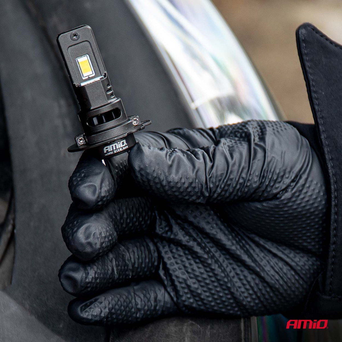 LED-ajovalopolttimot F25 PRO BLACK FULL CANBUS H7 68W 12V 24V, AMIO-04720