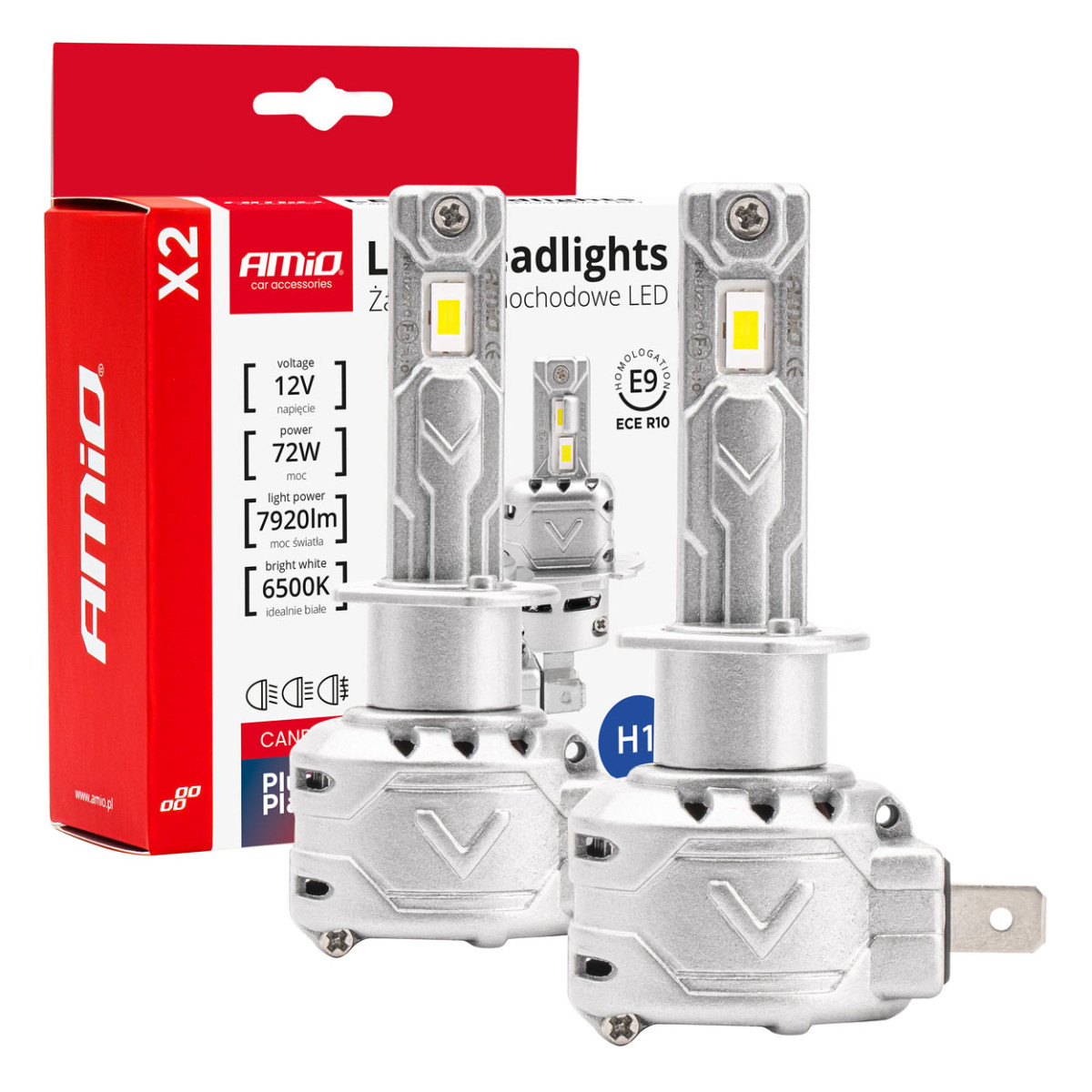 LED-ajovalojen polttimot X2-sarja H1 AMiO-02970