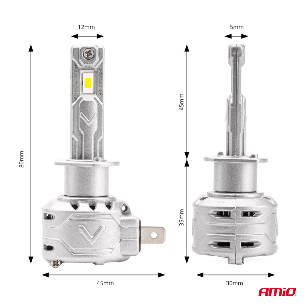 LED-ajovalojen polttimot X2-sarja H1 AMiO-02970