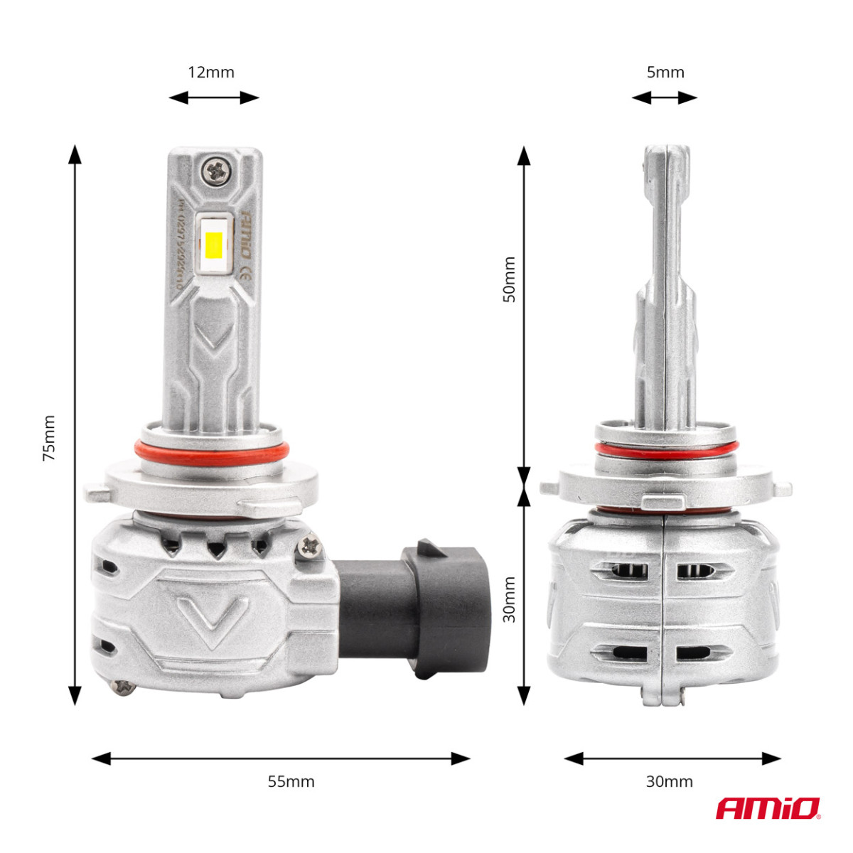LED-ajovalon polttimot X2-sarja HB4 9006 AMiO-02976