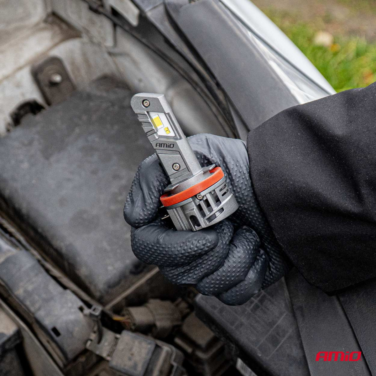 LED-ajovalon polttimot X5-sarja WINGER H15 49W 6000K CANBUS, AMIO-04685