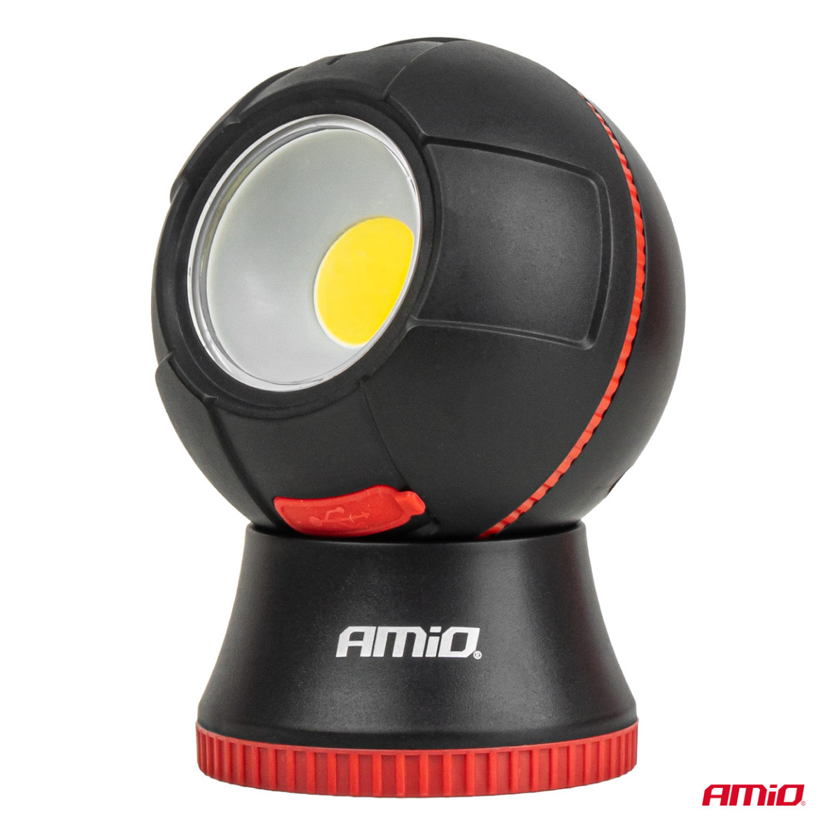 Irrotettava pallomainen LED-työvalo COB 4 W, 2200 mAh, AMIO-04939