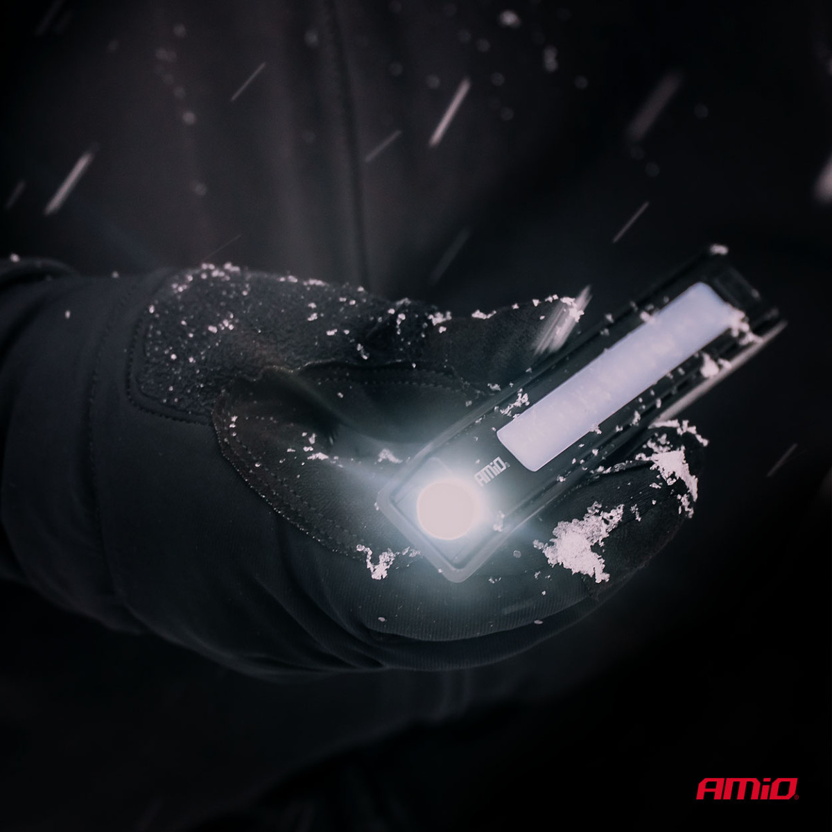 LED-tarkastusvalosarja, 10 kpl, paristokäyttöinen XTE + SMD, 600 mAh, AMIO-04670