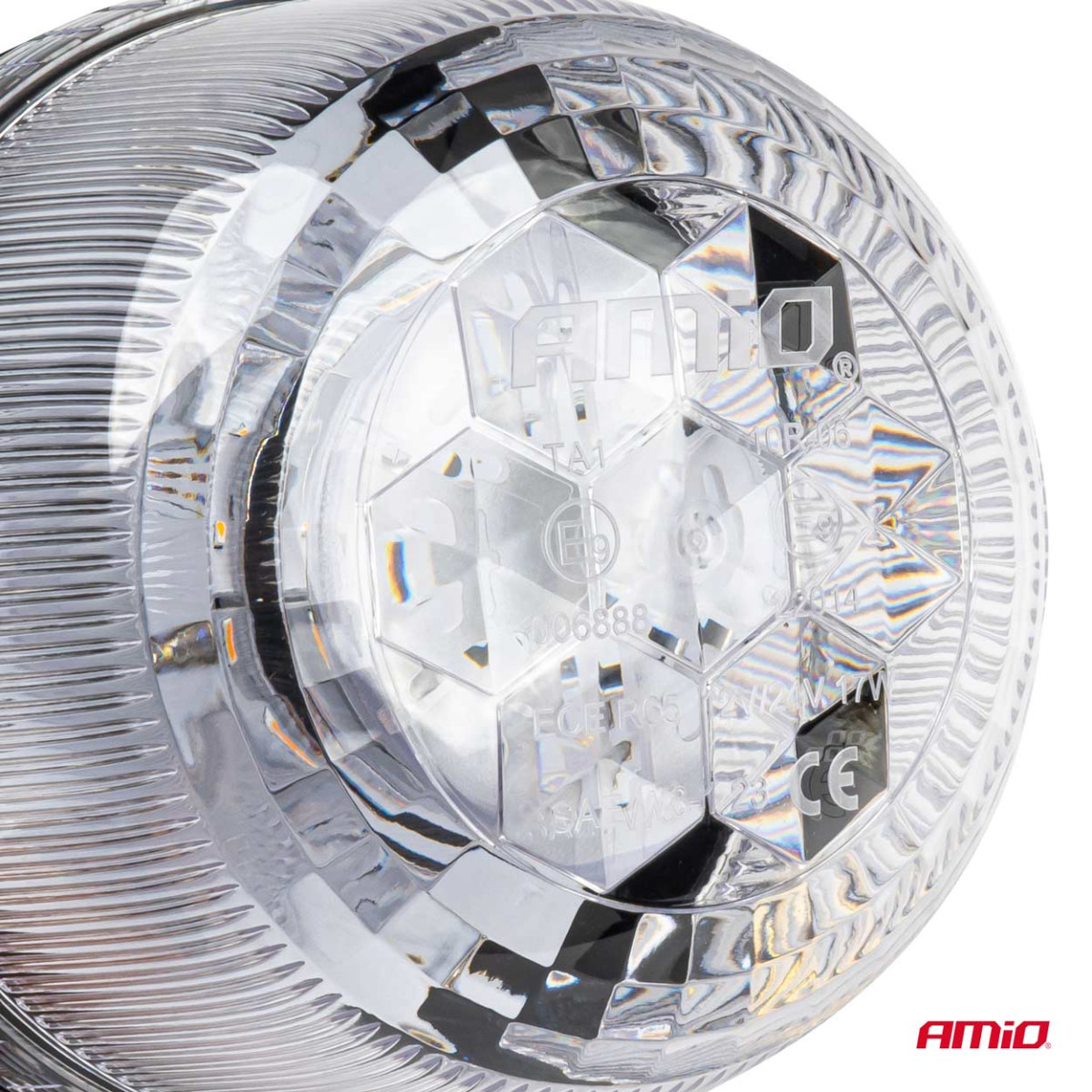 LED-varoitusvalo 24 LEDiä W25M 12V 24V AMIO-03340