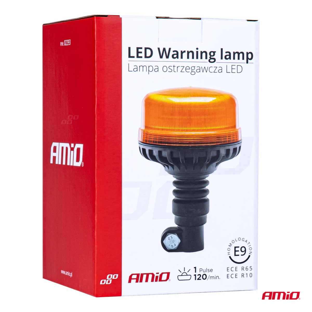 LED-varoitusvalo 36 LED flex R65 R10 12V 24V W03p AMIO-02293