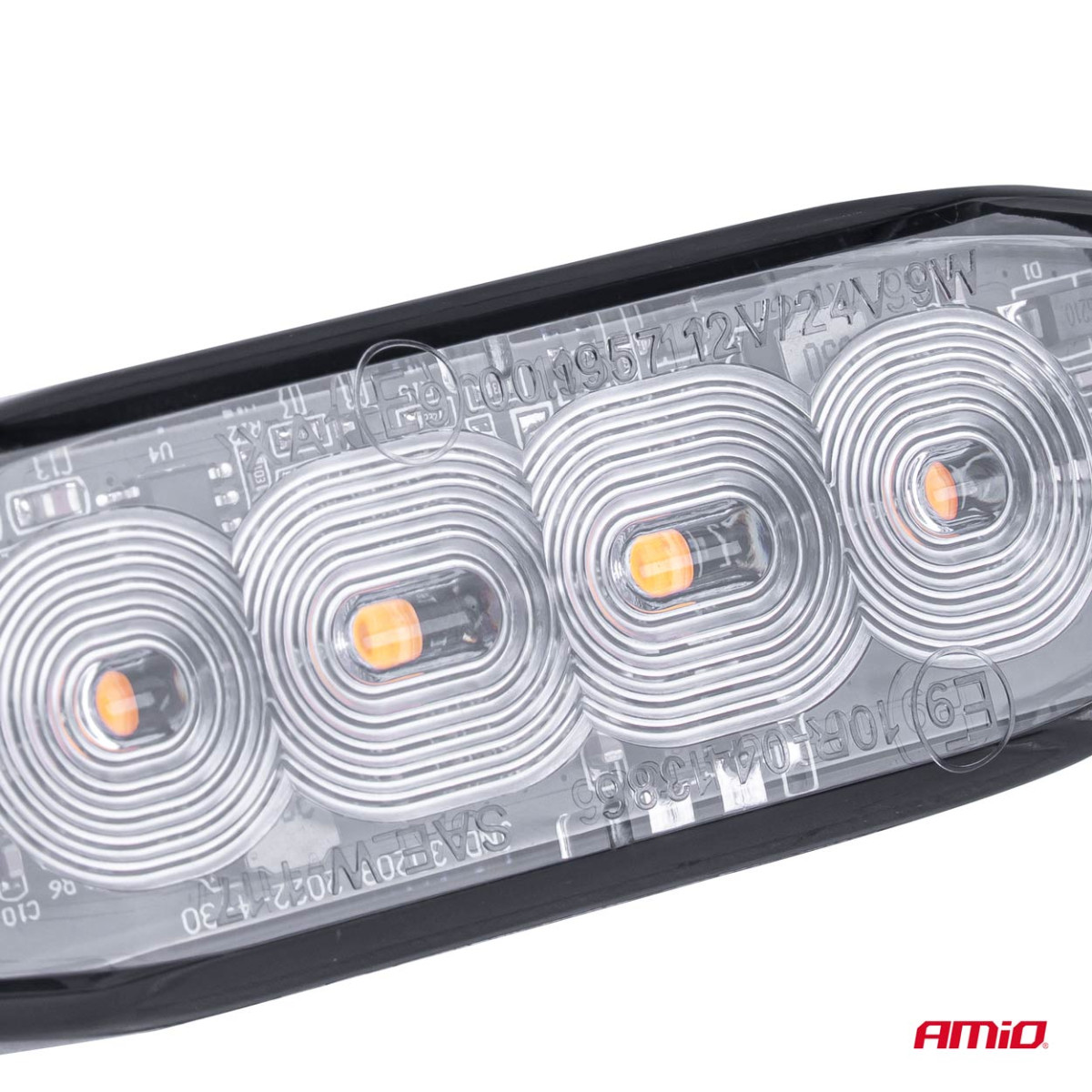 LED-varoitusvalo 4 LED R65 R10 12-24V AMIO-02298