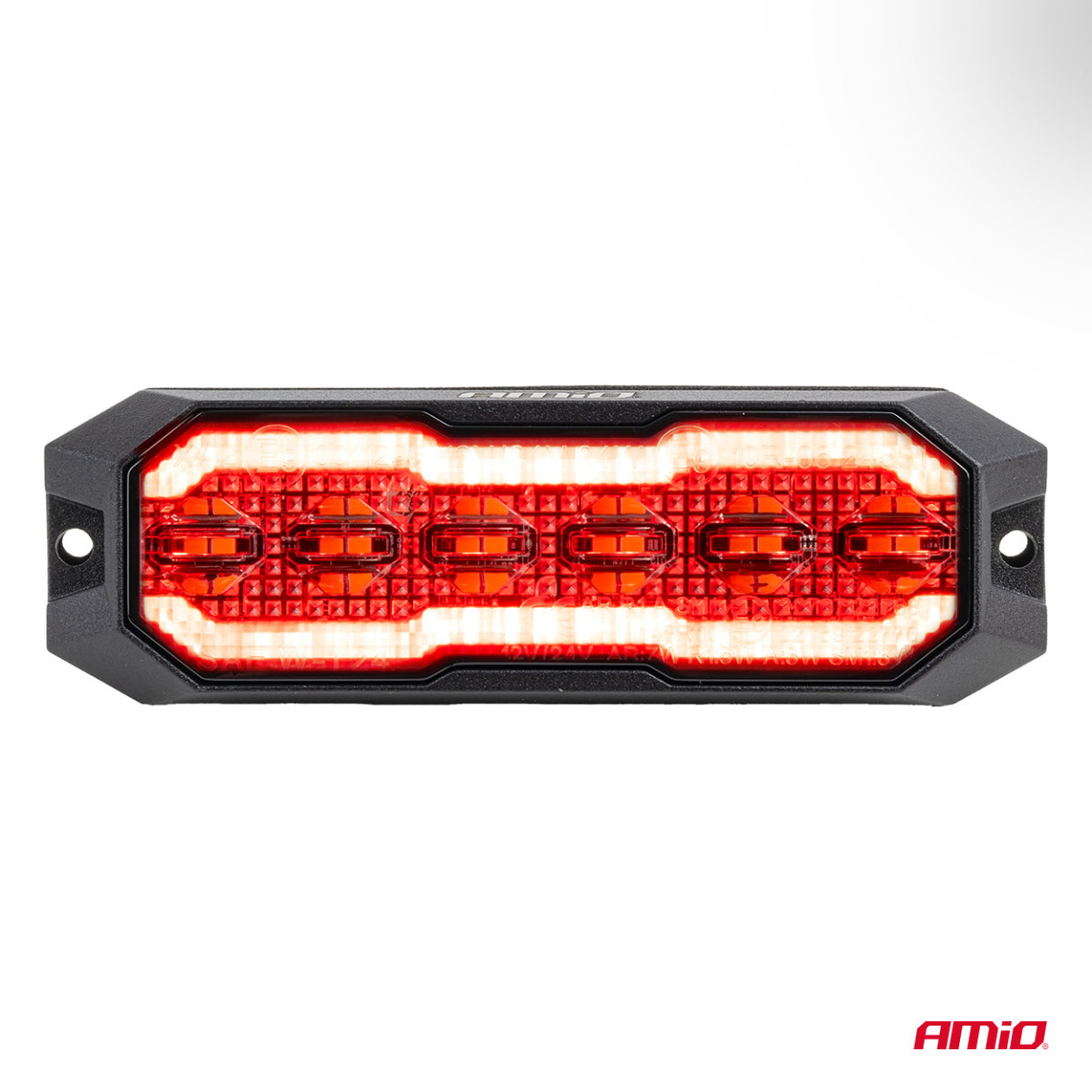 LED-merkkivalo punaisella seisontavalolla R65 R148 12V/24V 24W AMIO-04863