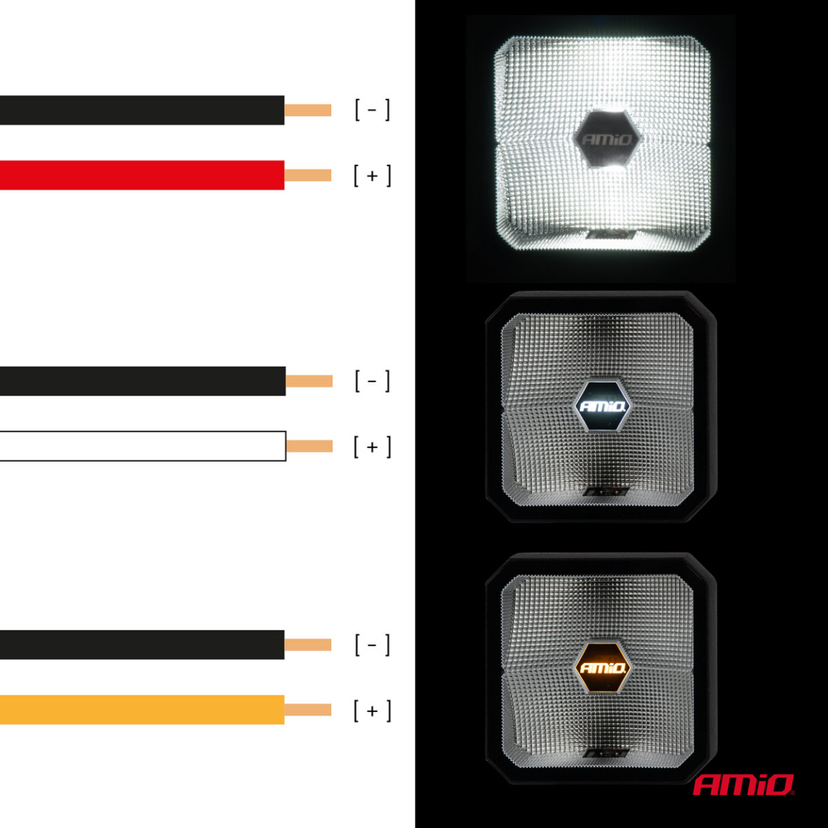 LED-työvalo COMBO Amber&White, 30W 12V 24V