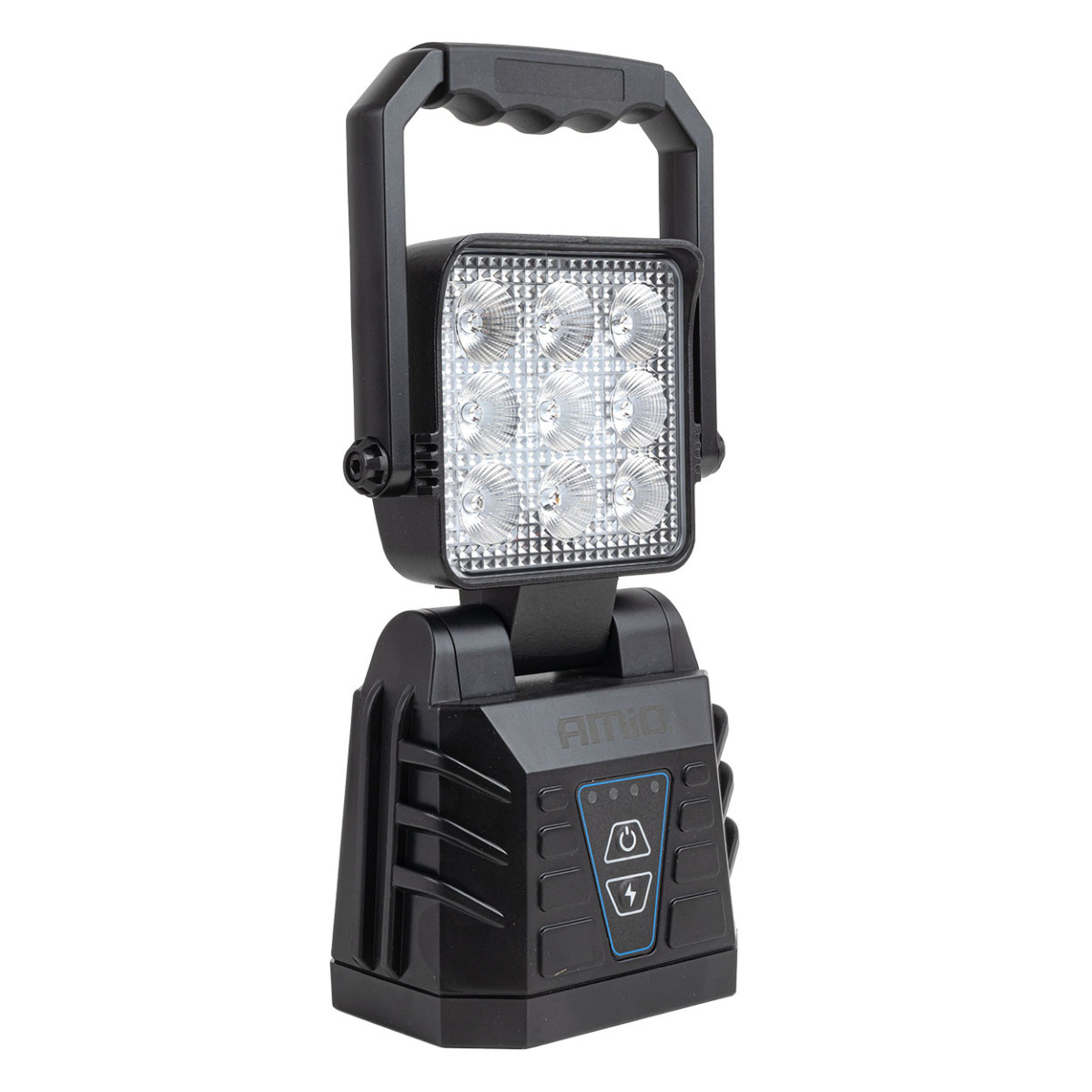 Kannettava LED-työ- ja varoitusvalo 15W (AKKU) AMIO-04865