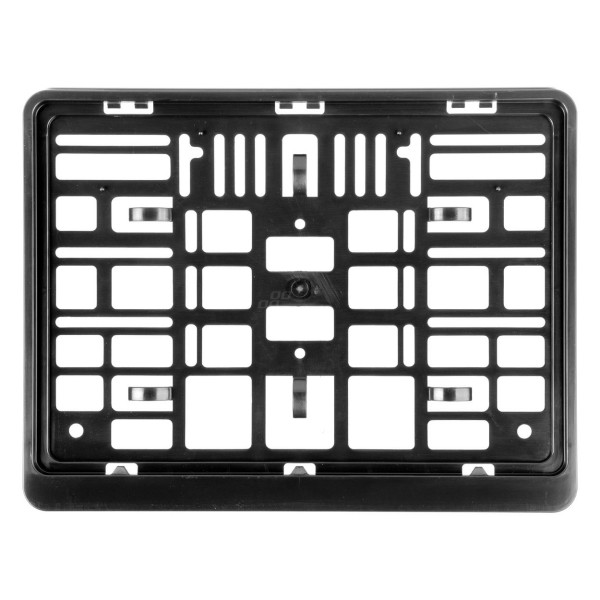 Kaksirivinen rekisterikilven pidike – musta, AMIO-02994