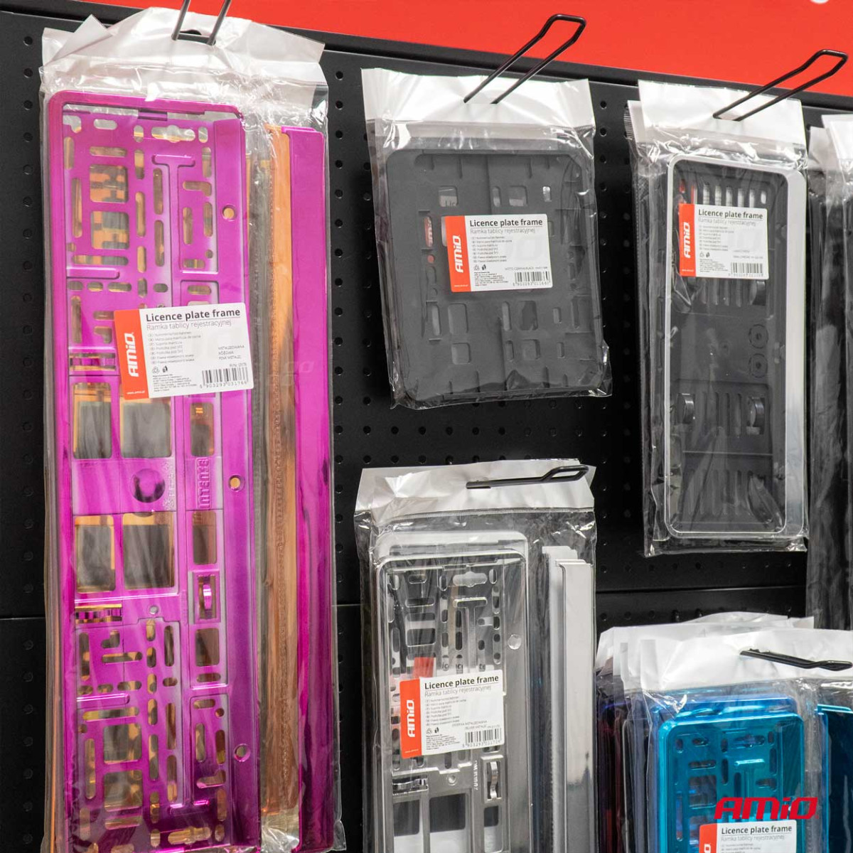 Rekisterikilven pidike – metallinhohtoinen pinkki, AMIO-03176