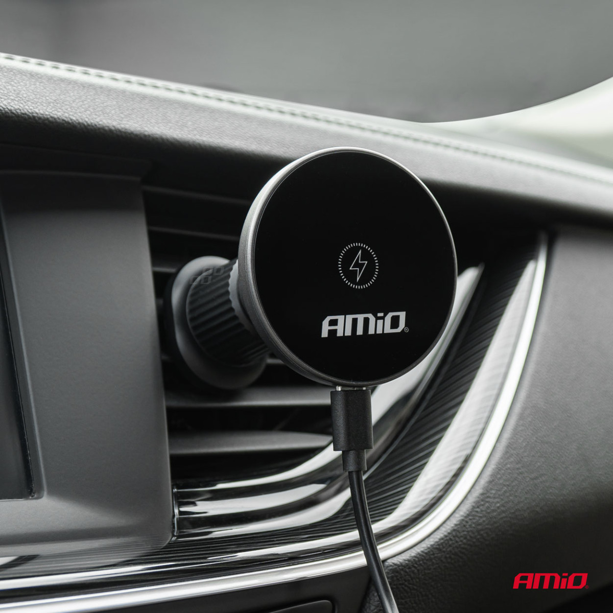 Magneettinen puhelinteline langattomalla laturilla 15W My Mag AMIO-03773