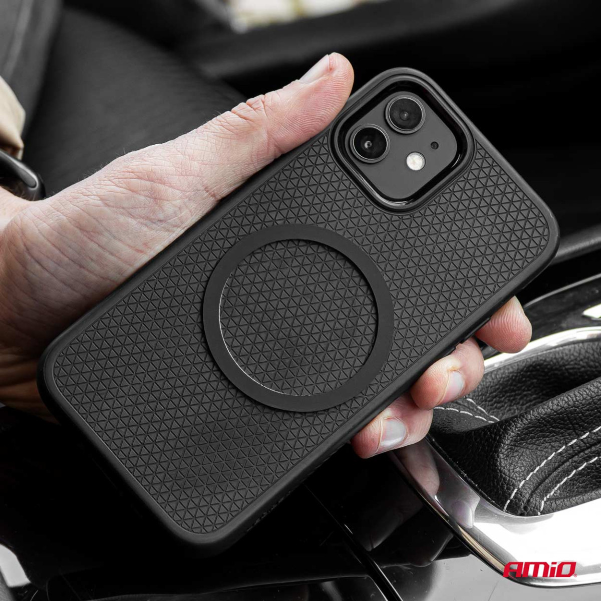 Magneettinen puhelinteline langattomalla laturilla 15W My Mag AMIO-03773