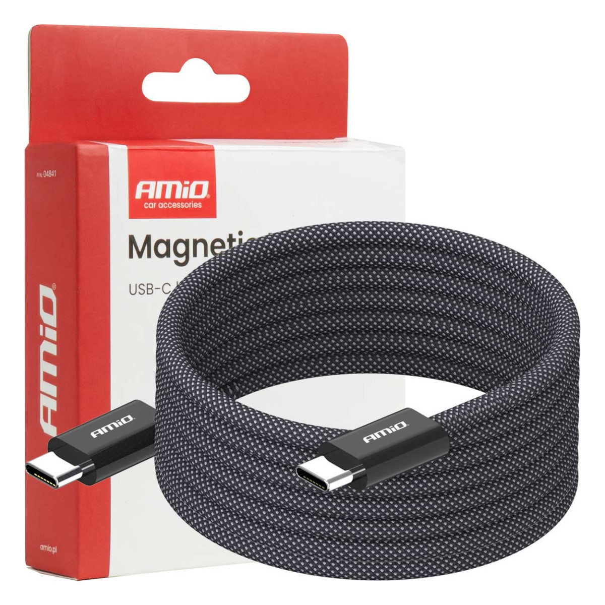 Magneettinen USB-C – USB-C-kaapeli 60W 200 cm AMIO-04841