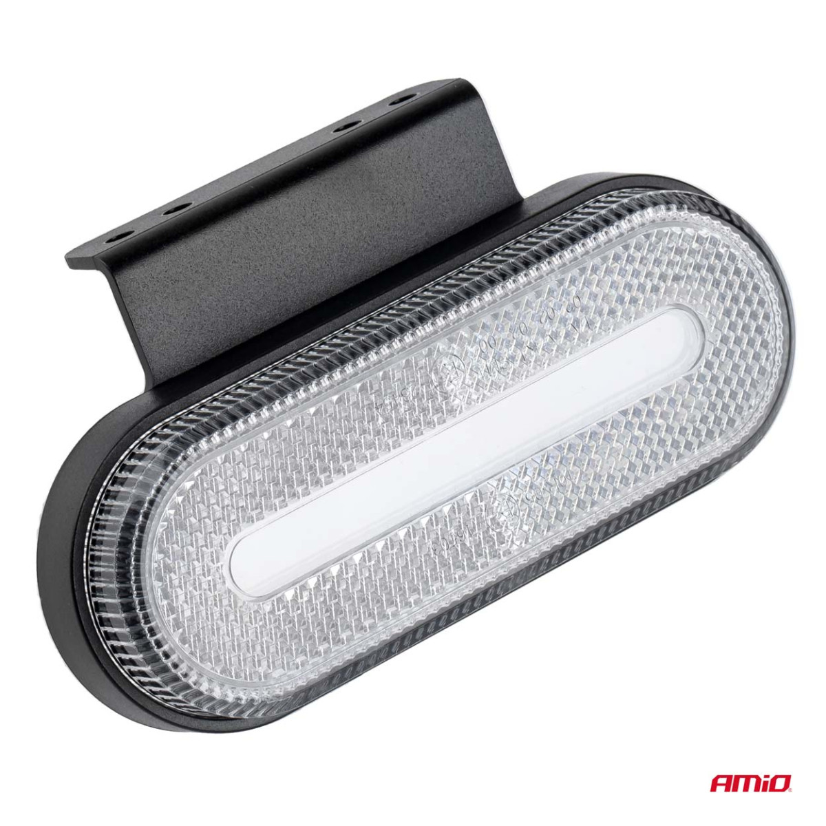 LED-merkkivalo AMiO OM-01-W soikea, valkoinen