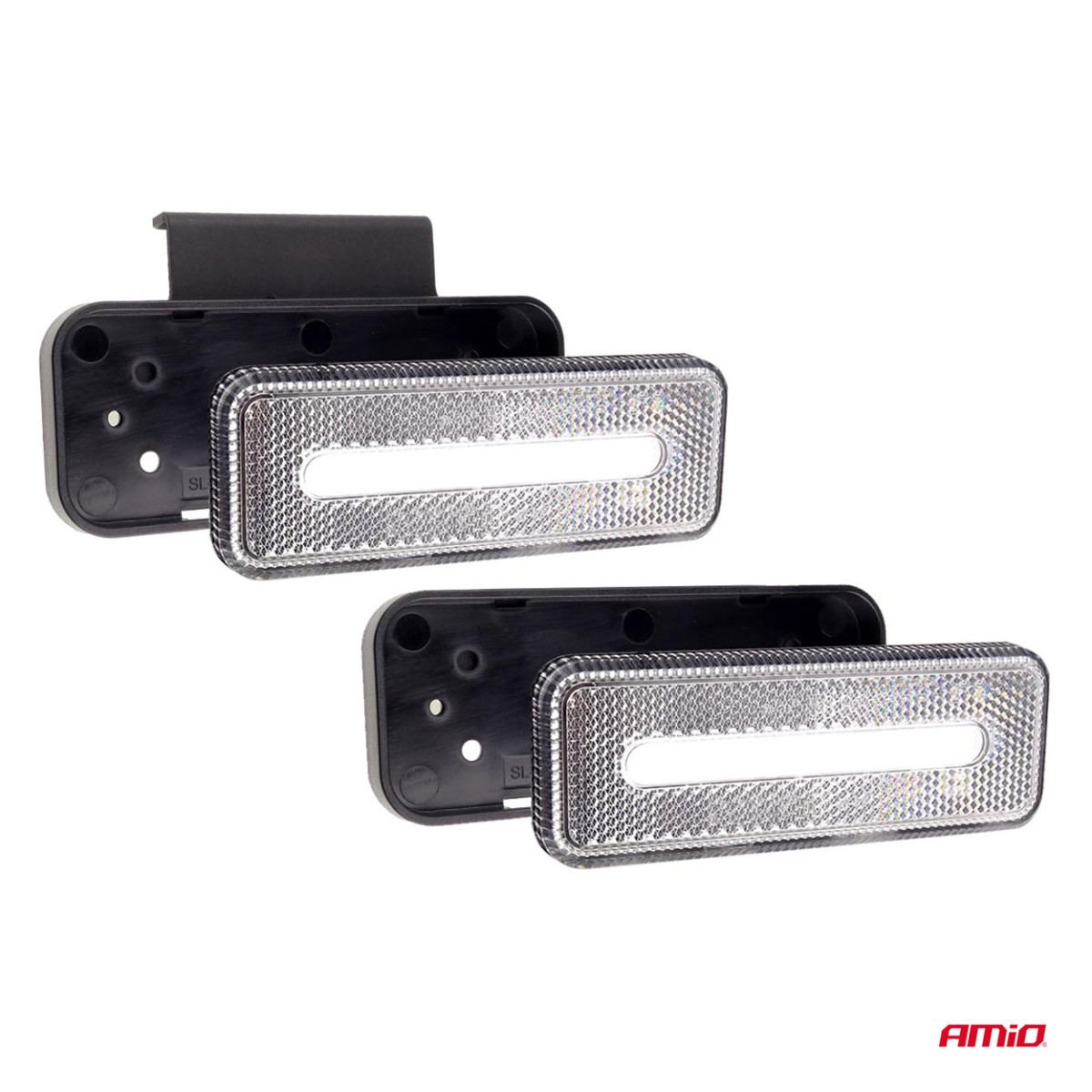 LED-merkkivalo AMiO OM-02-W, suorakaiteen muotoinen, valkoinen
