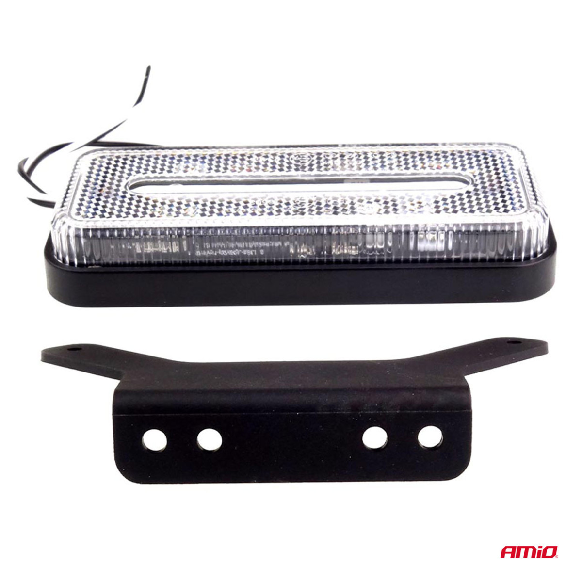 LED-merkkivalo AMiO OM-02-W, suorakaiteen muotoinen, valkoinen