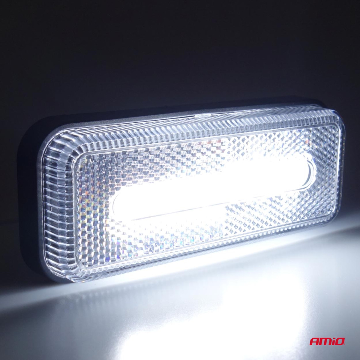 LED-merkkivalo AMiO OM-02-W, suorakaiteen muotoinen, valkoinen