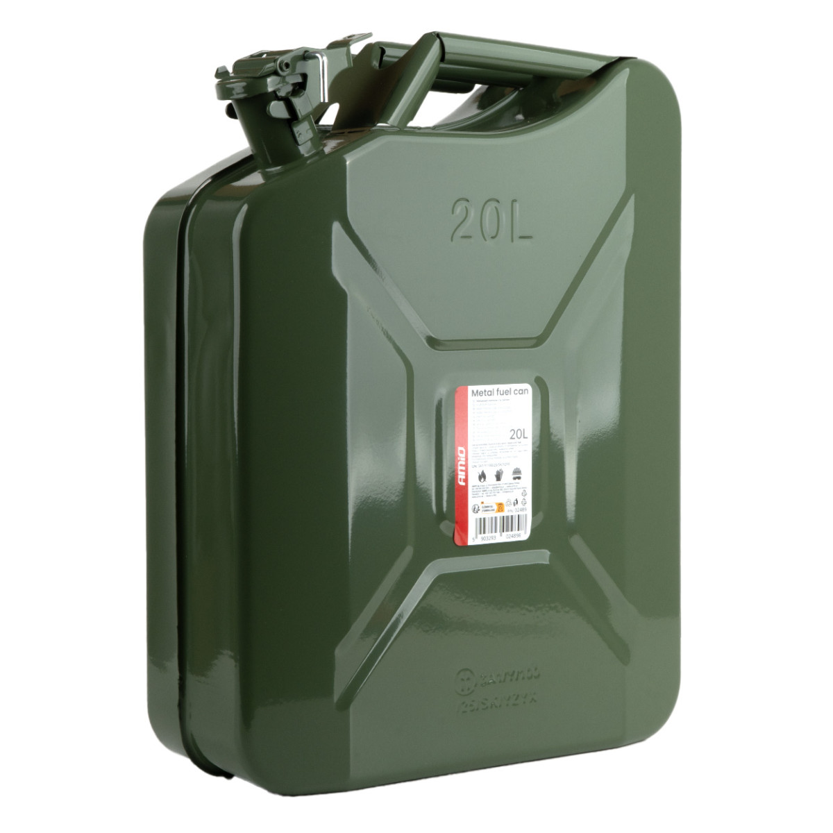 Metallinen polttoainekannu, 20L AMIO-02489